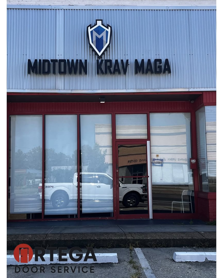 Professional door installation project