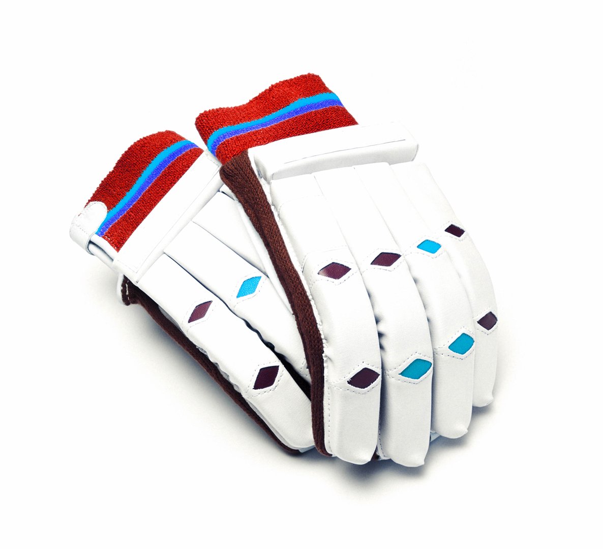 Gloves of the goalkeeper isolated on white background