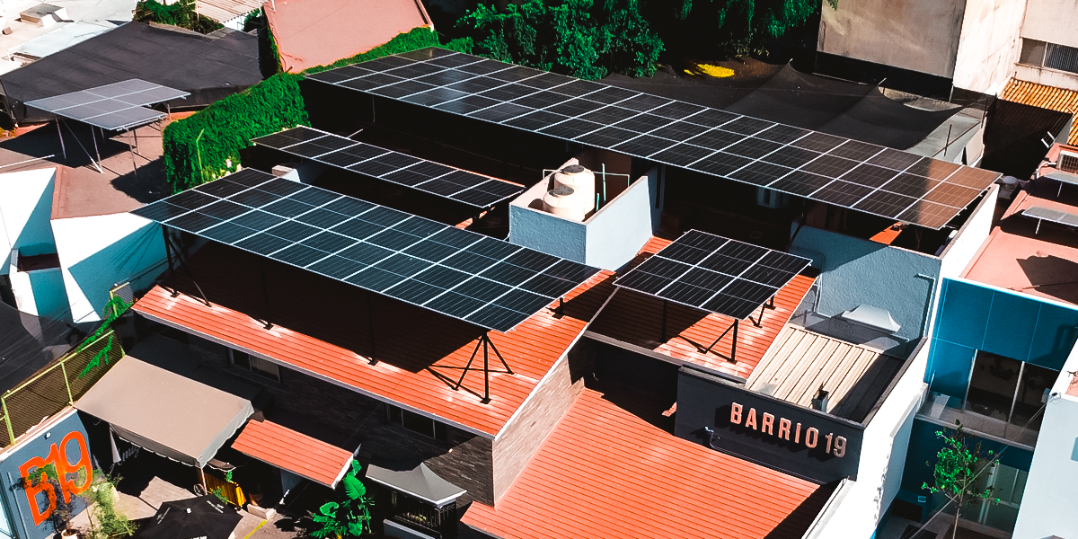 Solar panels on sunny days, Clean energy, and a good environment.