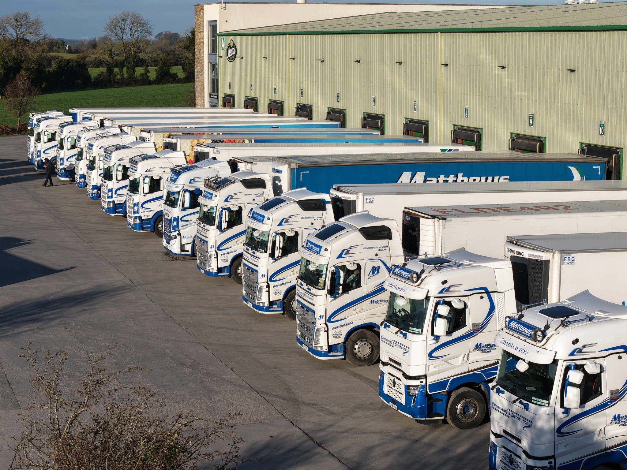 Matthews Transport contact background