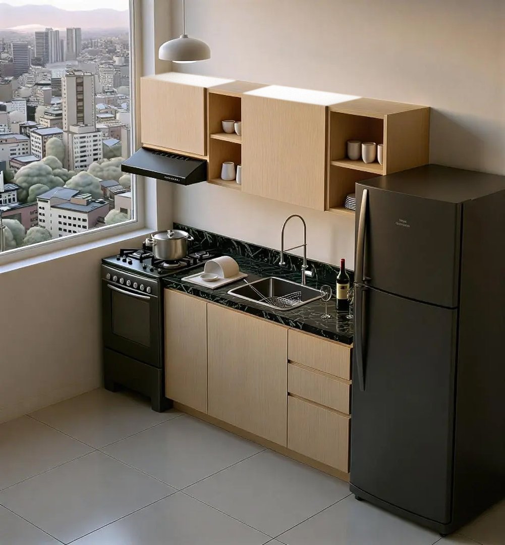 Cocina Lineal Roble Oregon IDERA