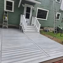 Deck and house repaint work in progress