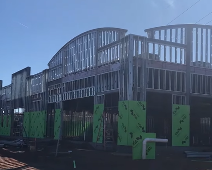 Commercial roofing project