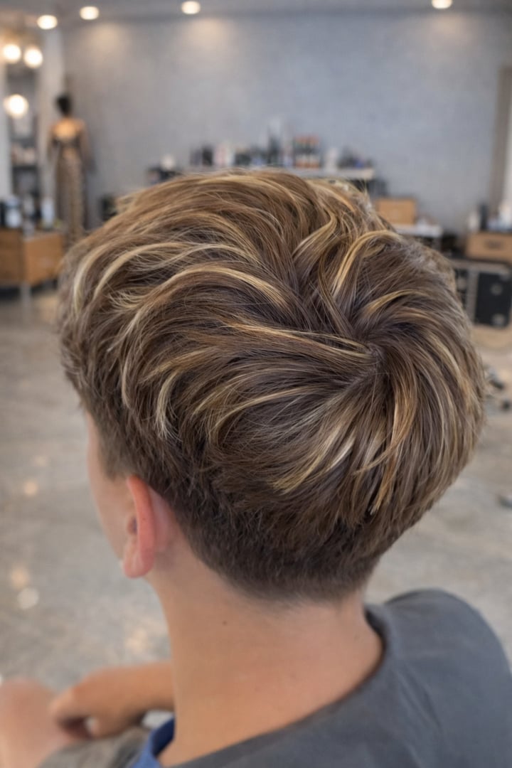 Modern men's haircut style in Sarasota - trendy professional look