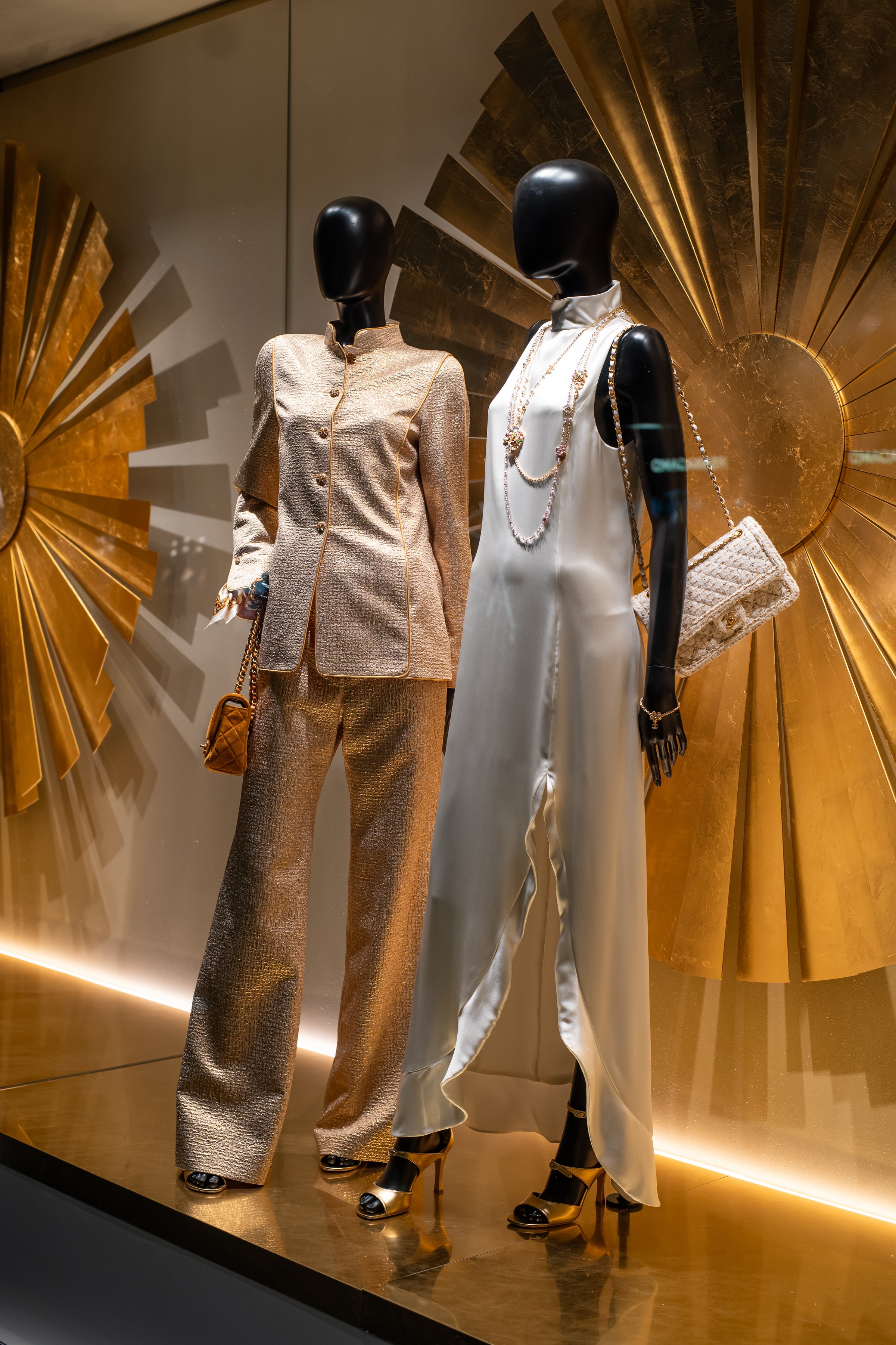 Chanel high fashion store window display