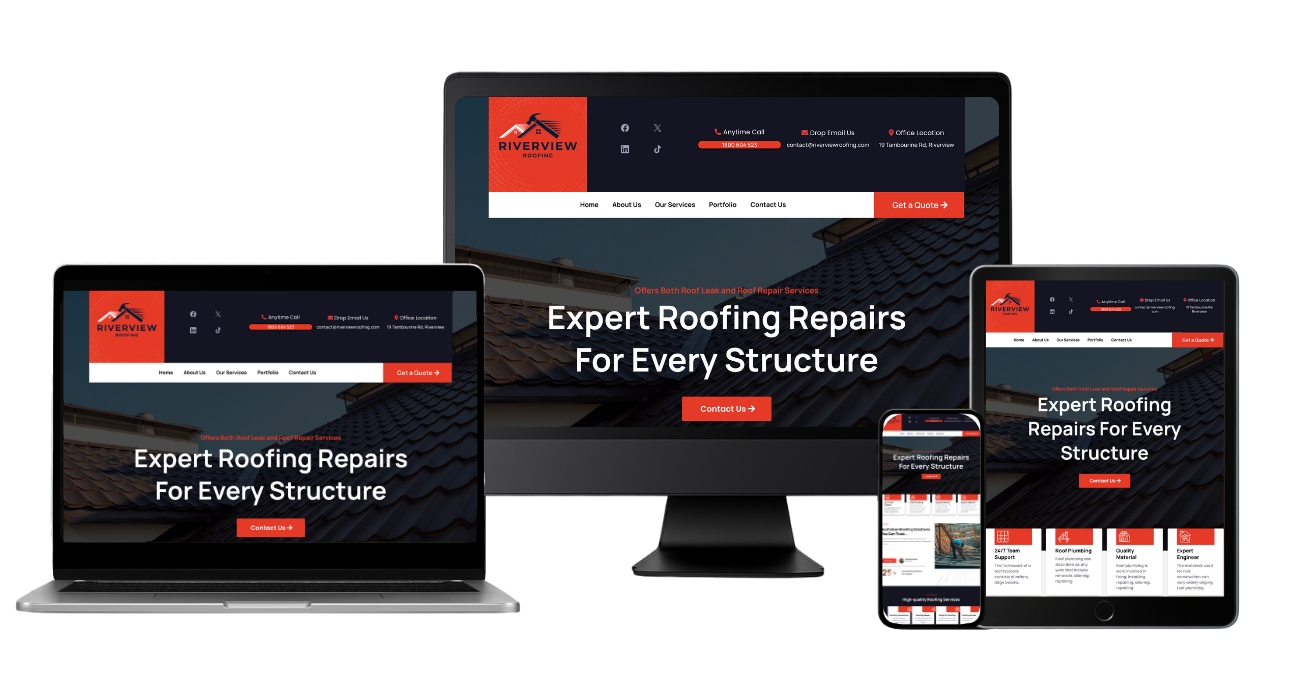 Website project screenshot