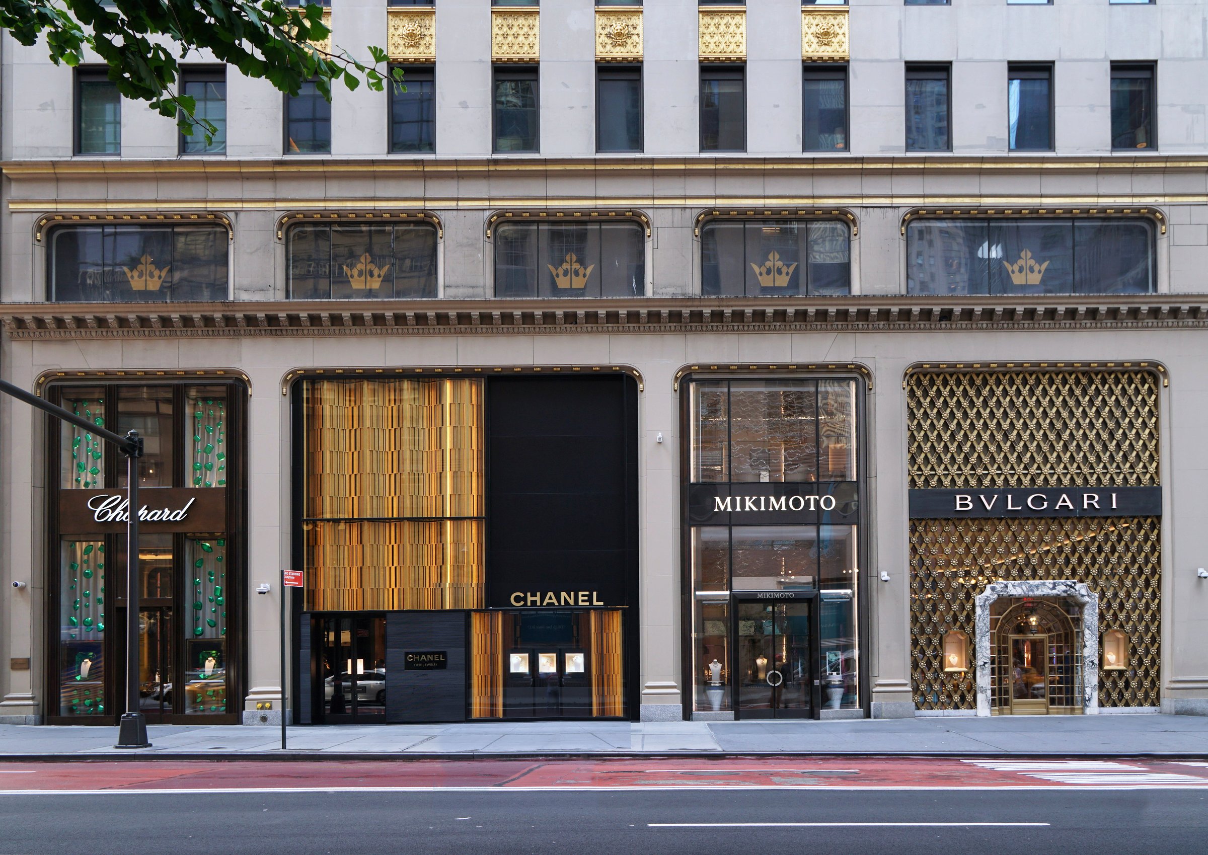 New York, NY - August 26, 2024:  Fifth Avenue in Manhattan is well known for luxury brand name retail stores
