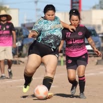 Jugadoras durante partido oficial - Liga Universitaria Mexicali