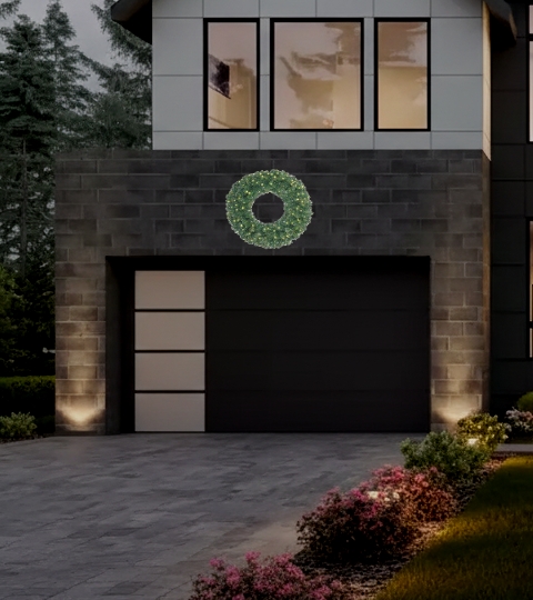 48 inch Christmas wreath mockup
