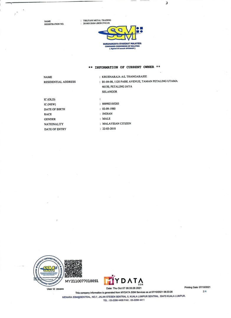 Company Certificate 3