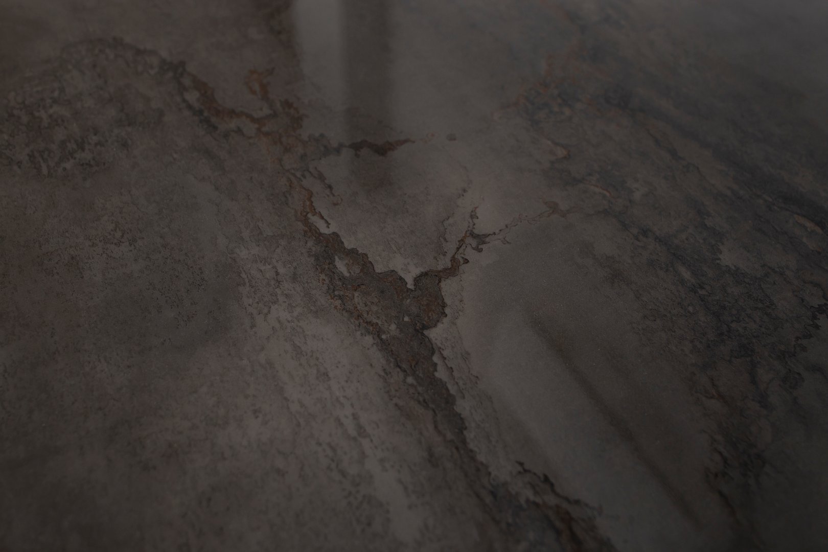 Marble pattern in a glossy dining table, close up, abstract detailed