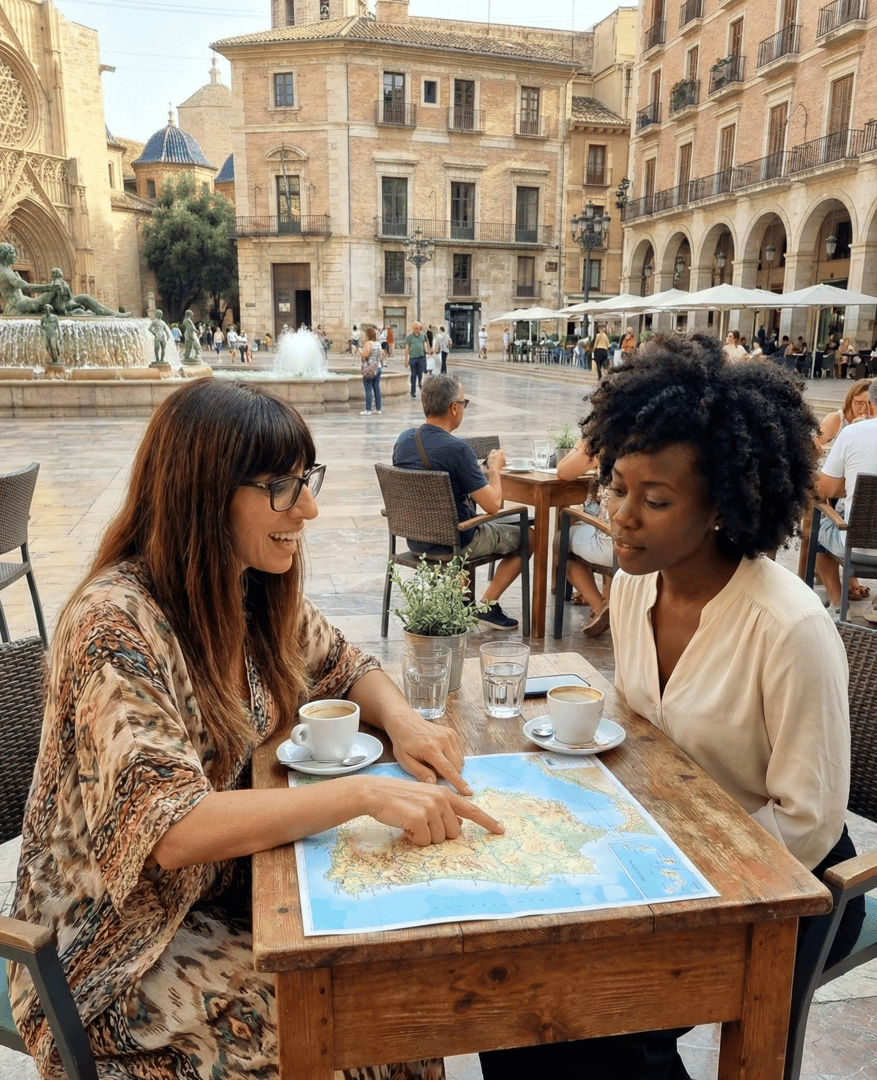 Spain location plaza