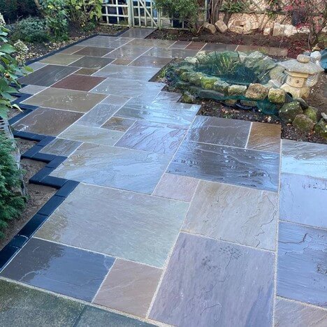 Beautiful patio installation