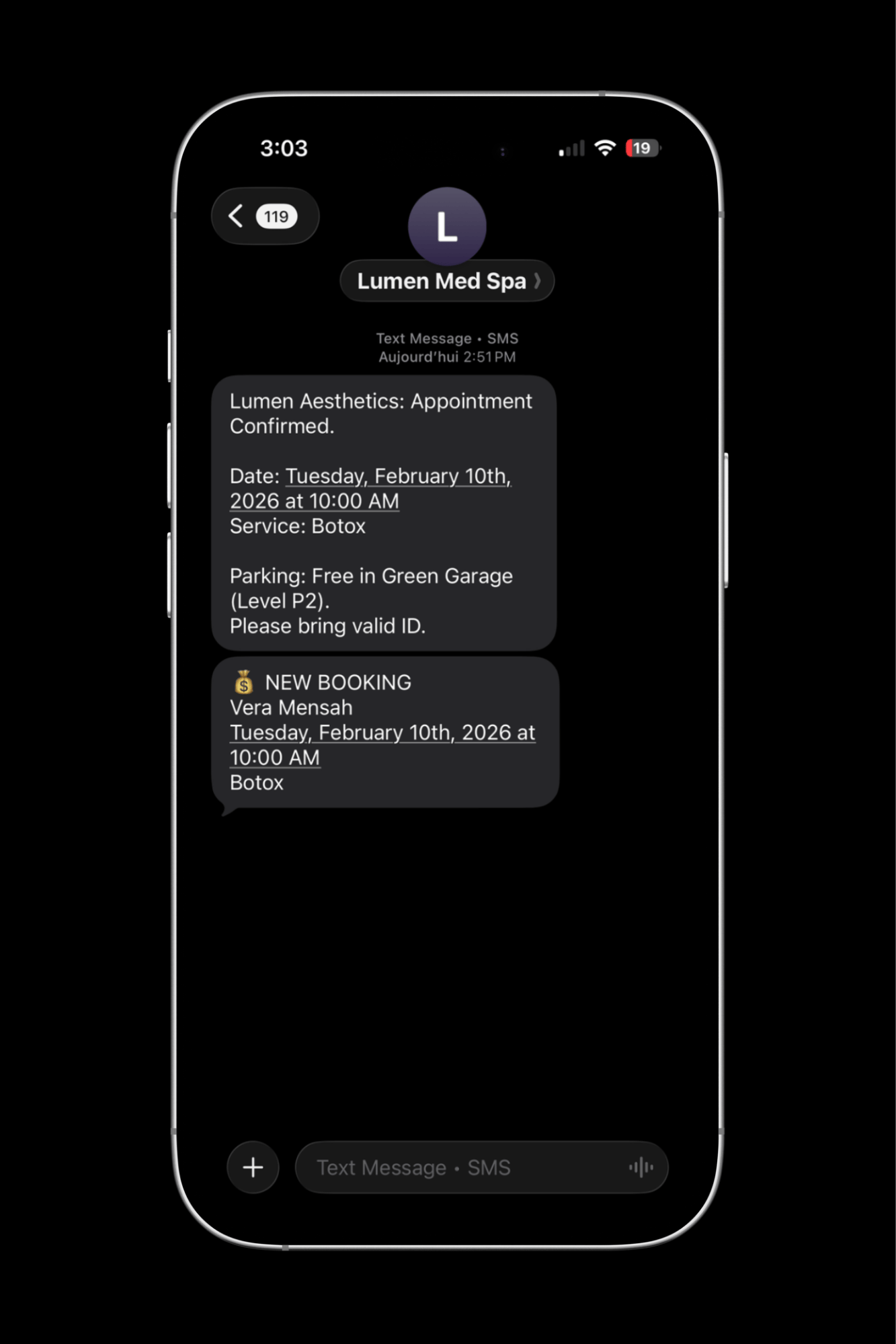 ZivoAI phone interface showing AI receptionist