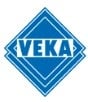 Blue diamond-shaped logo with "VEKA" in white capital letters at the center.