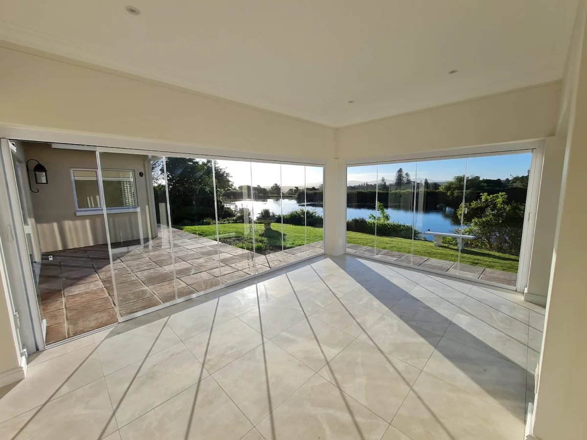 Luxury glass enclosure interior