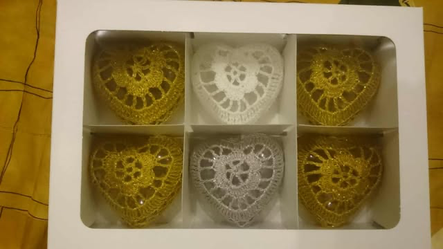 Ozdoba choinkowa szydełkowa