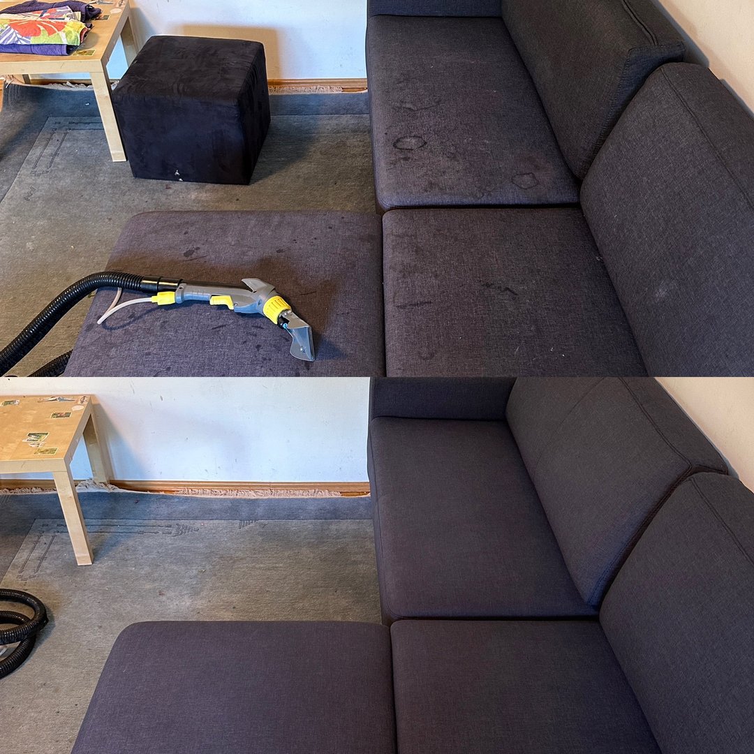 Polsterreinigung Wien - Vorher Nachher Transformation