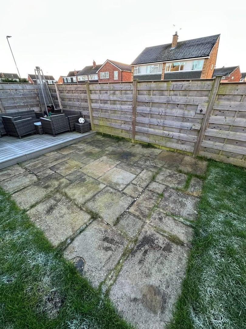 Flags before cleaning