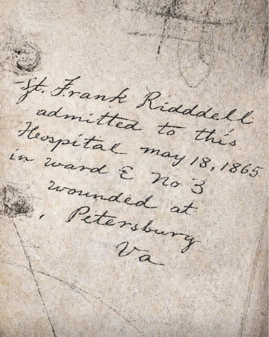 Historic building blue marker