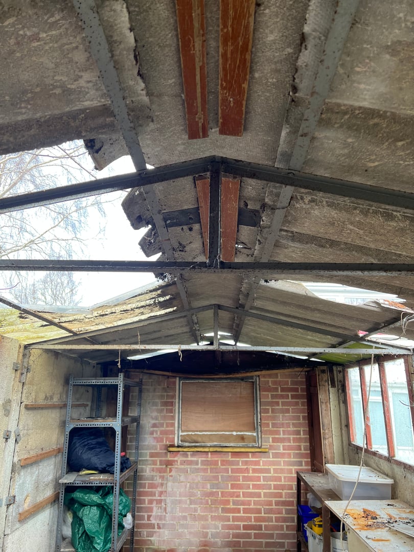 Garage demolition project