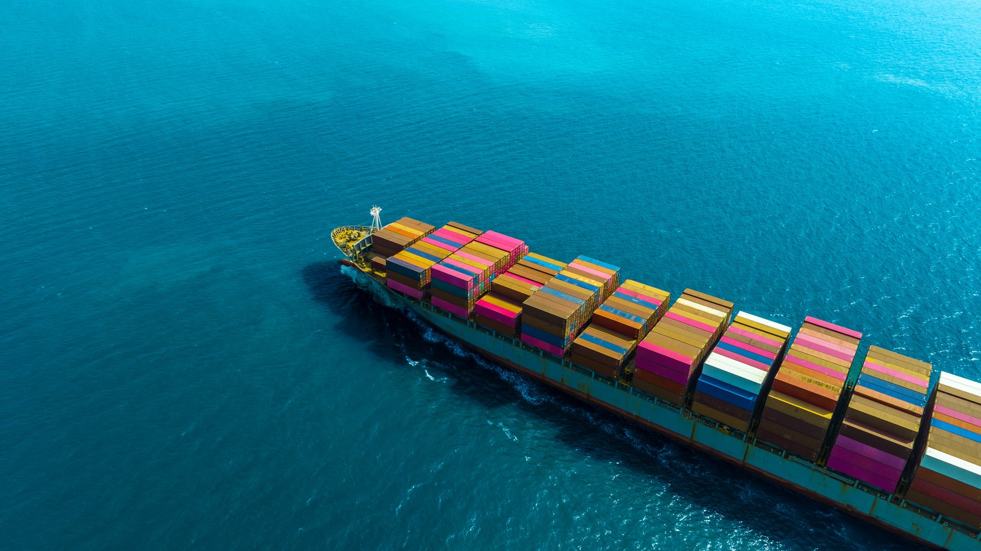 International freight shipping container cargo ship