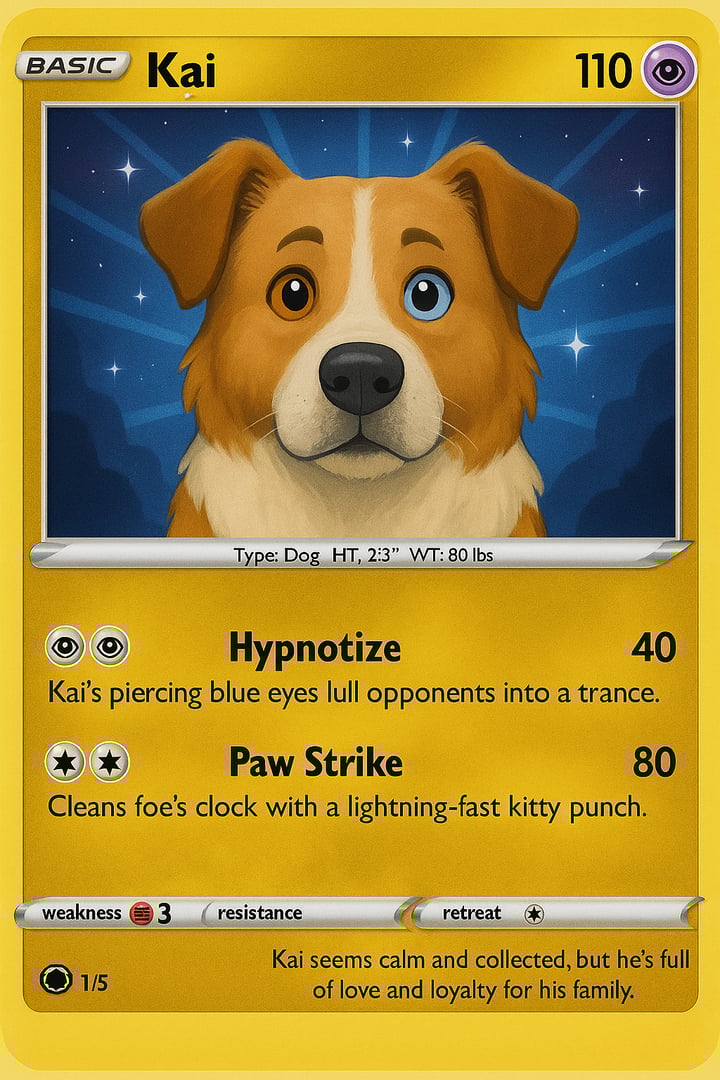 Kai Pet Trading Card