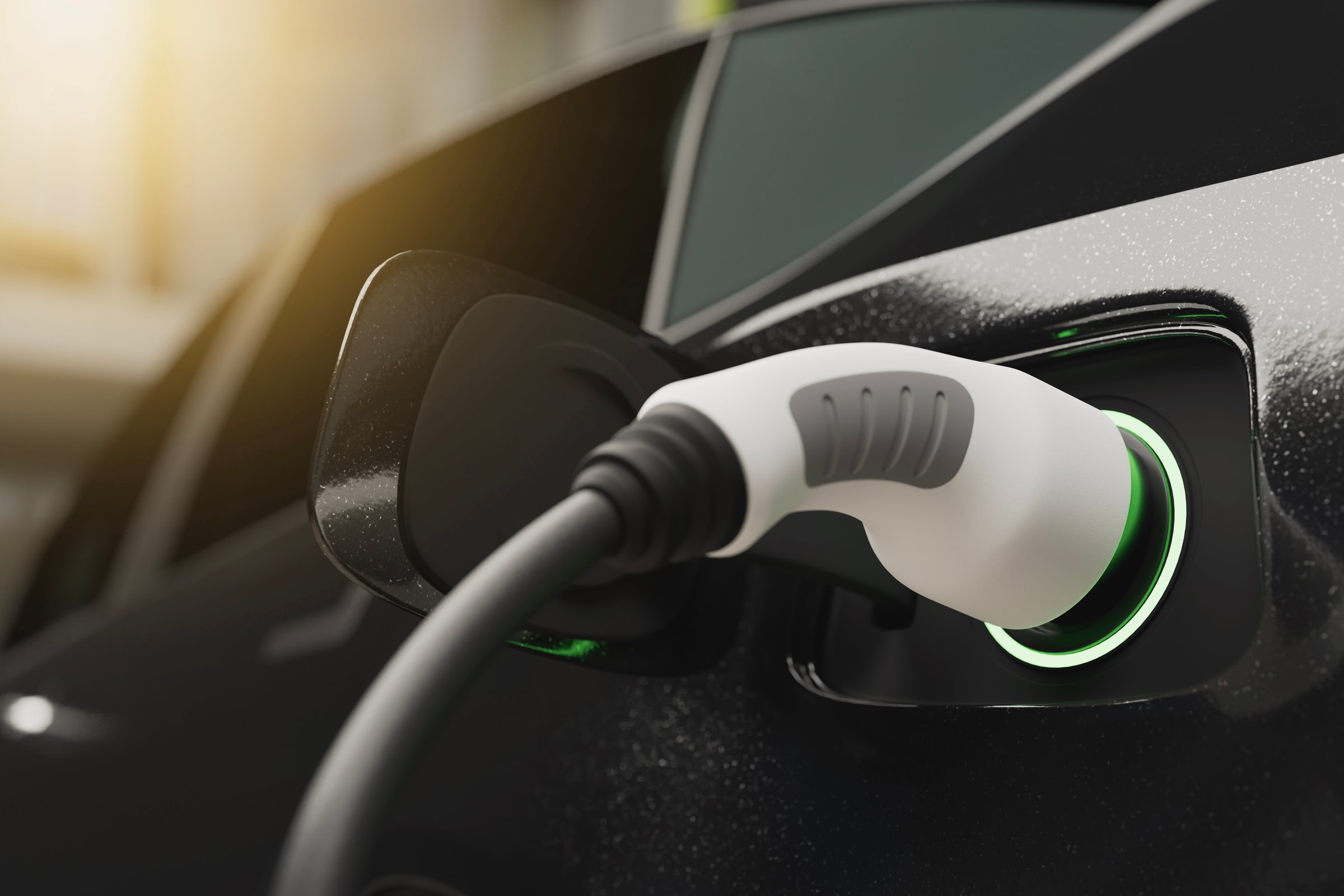 Electric vehicle recharging outdoor technology renewable energy.