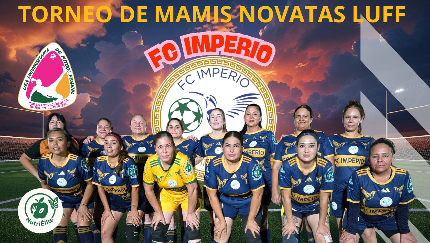 Equipo Mamis Novatas - Liga Universitaria fútbol femenil Mexicali