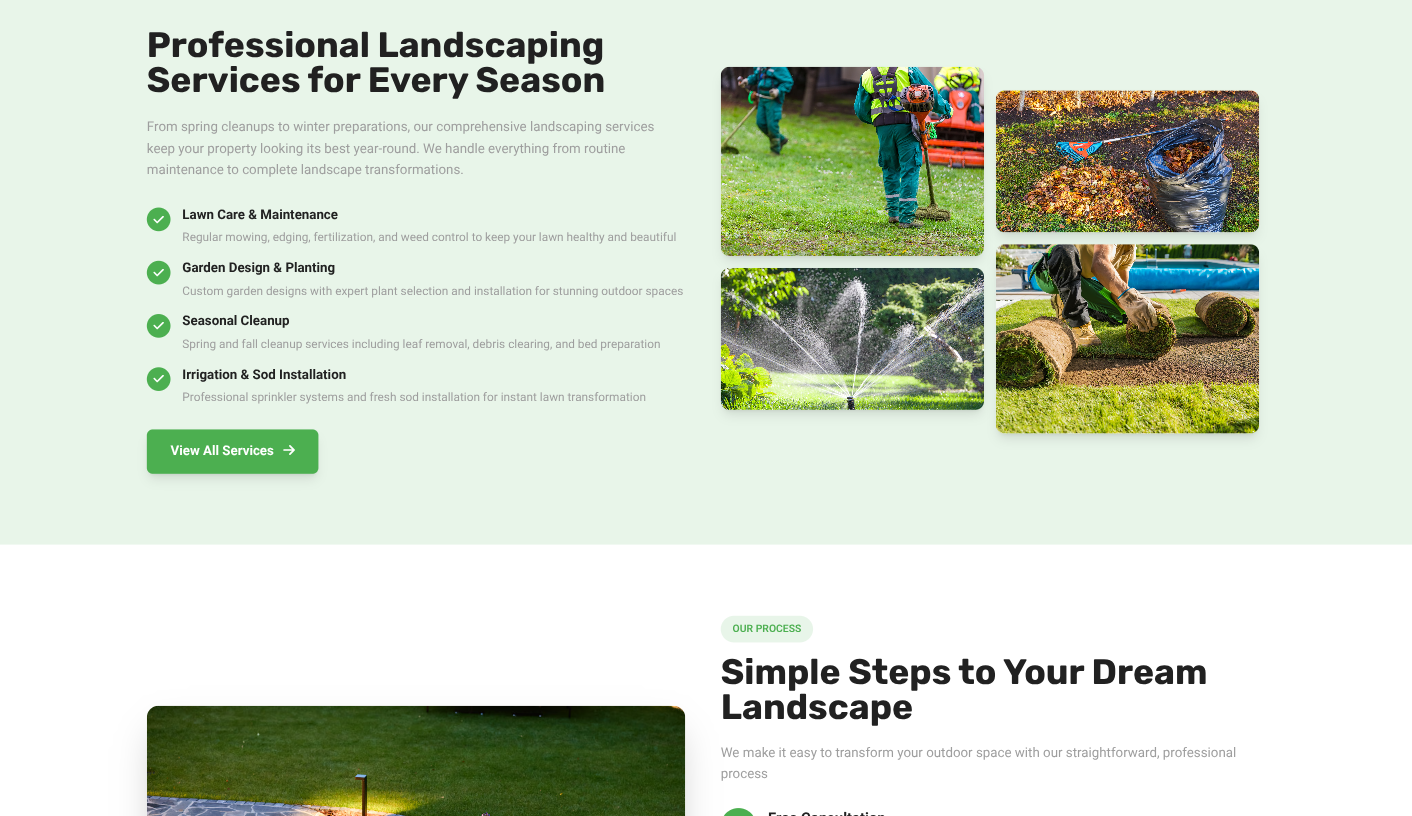 Portfolio website showcase