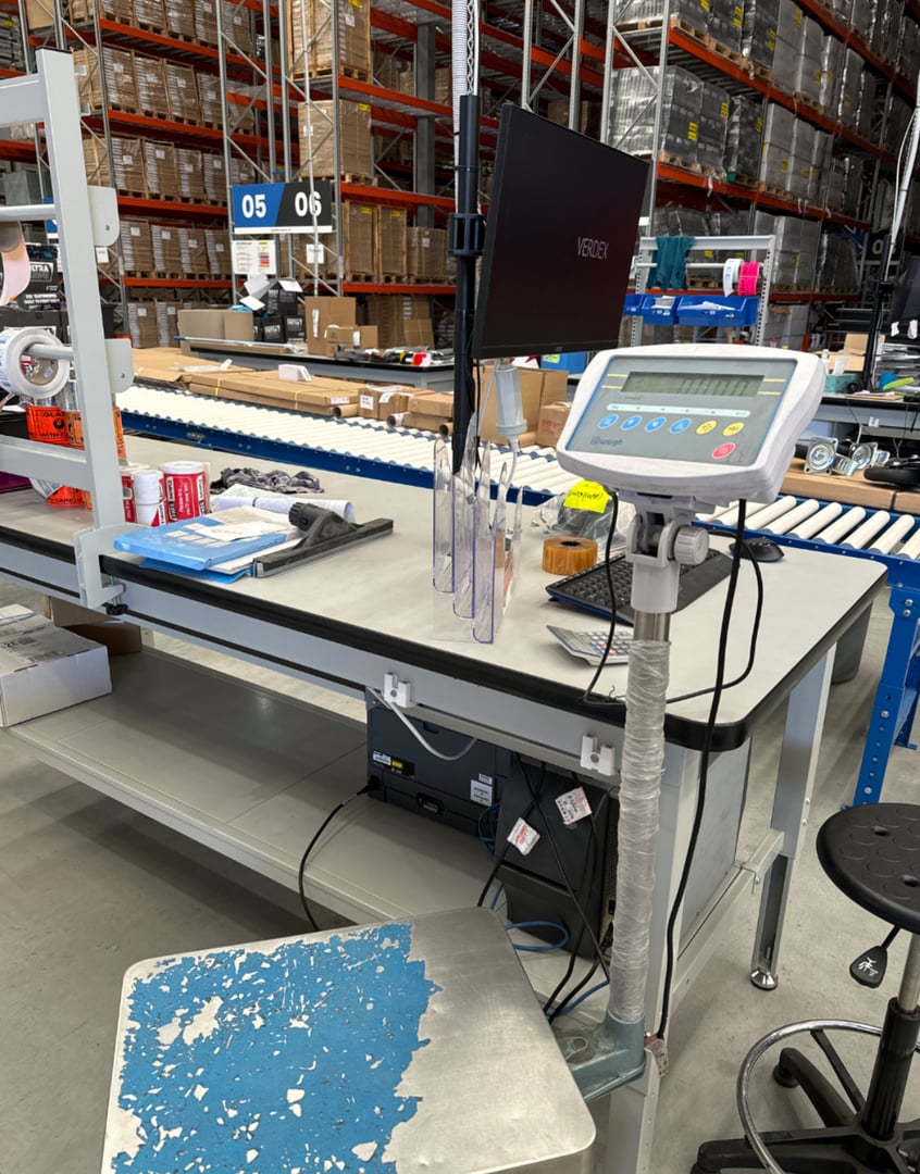 Fire safety equipment including extinguisher and emergency lighting