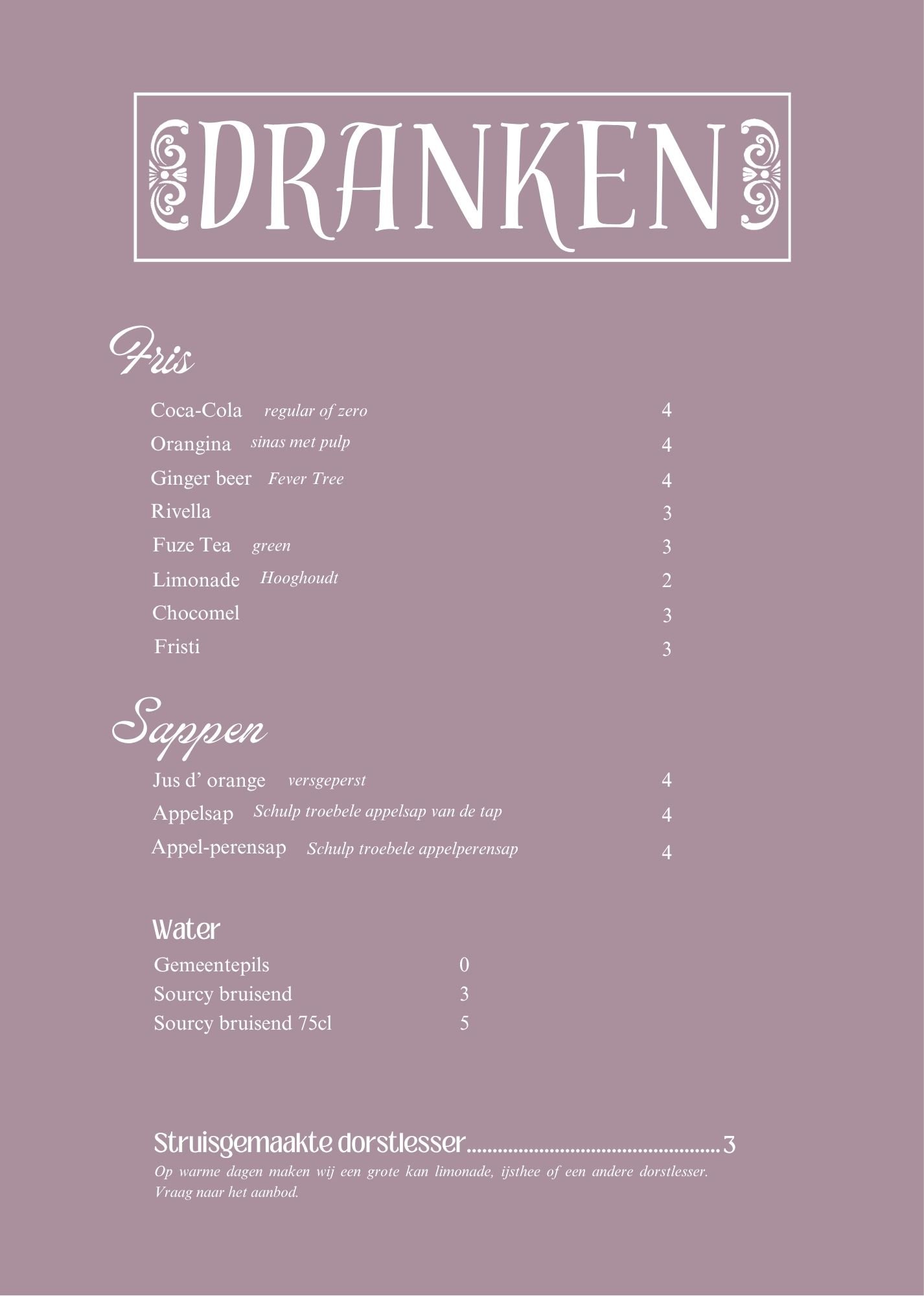 Struis Menukaart - Pagina 3