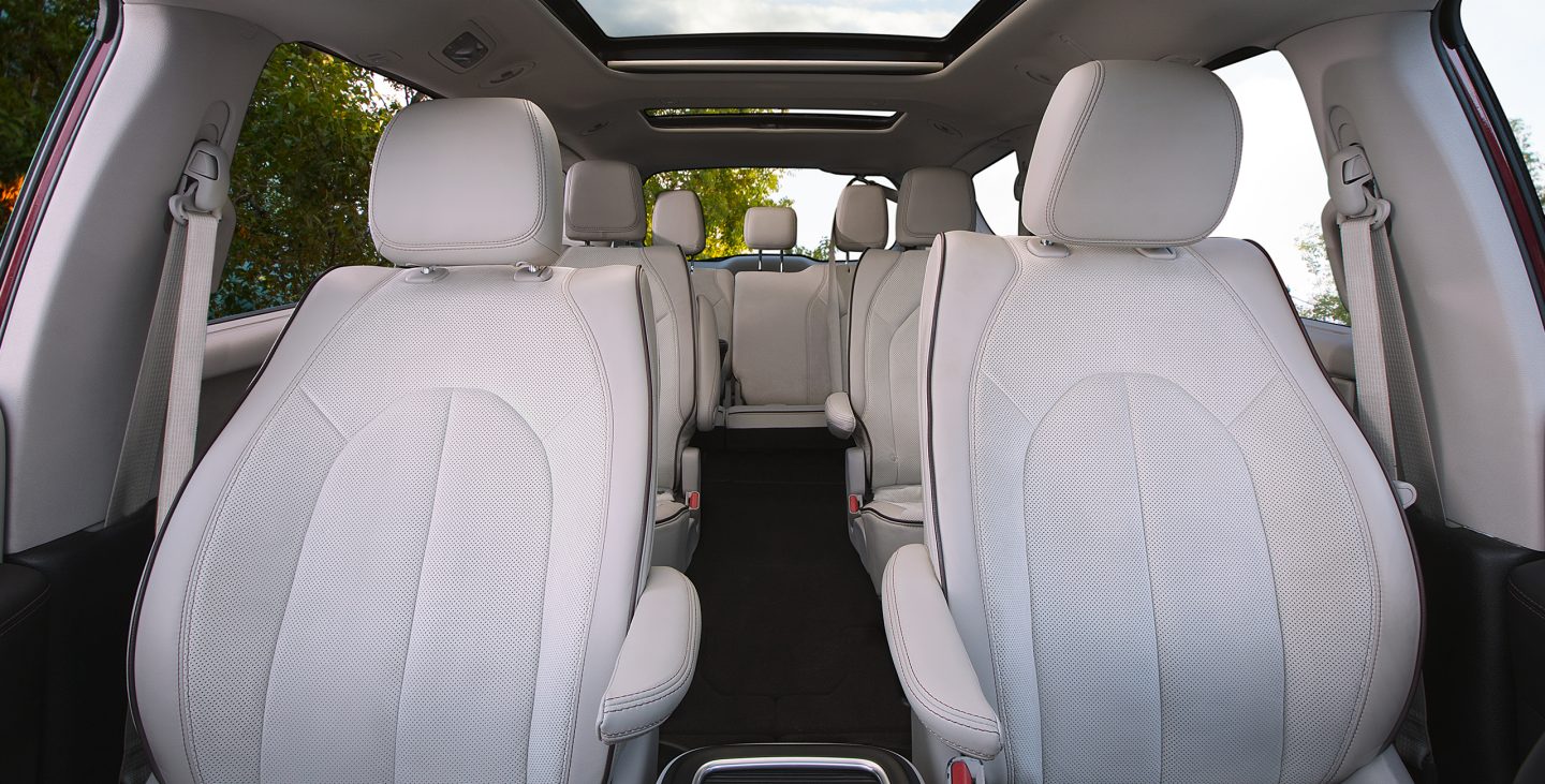 Chrysler Pacifica interior with captain's chairs