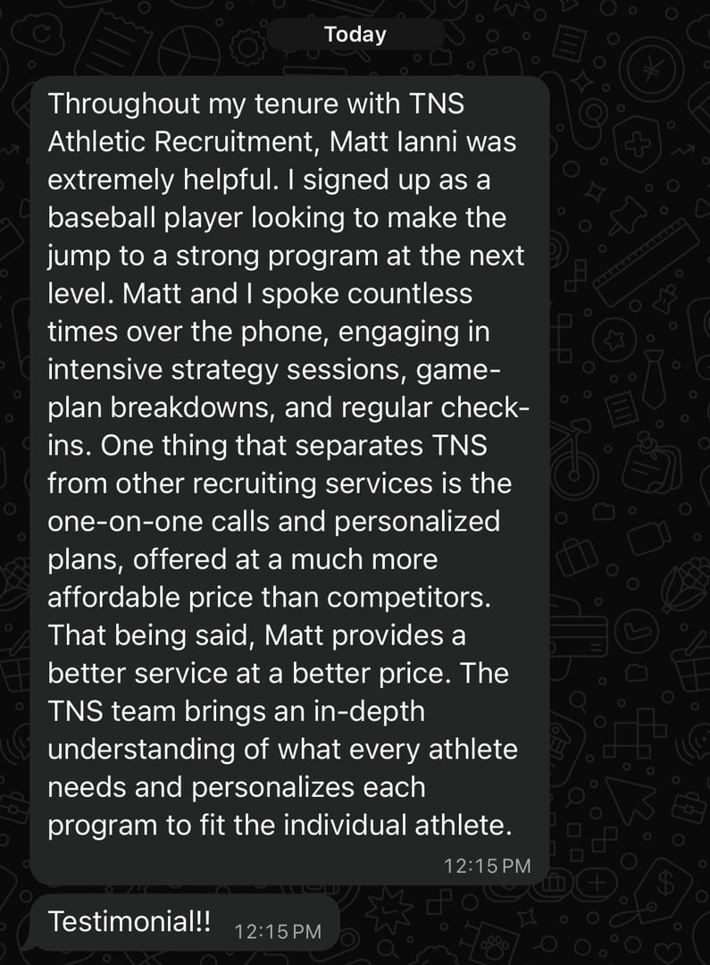 Emilio De Matteis Testimonial