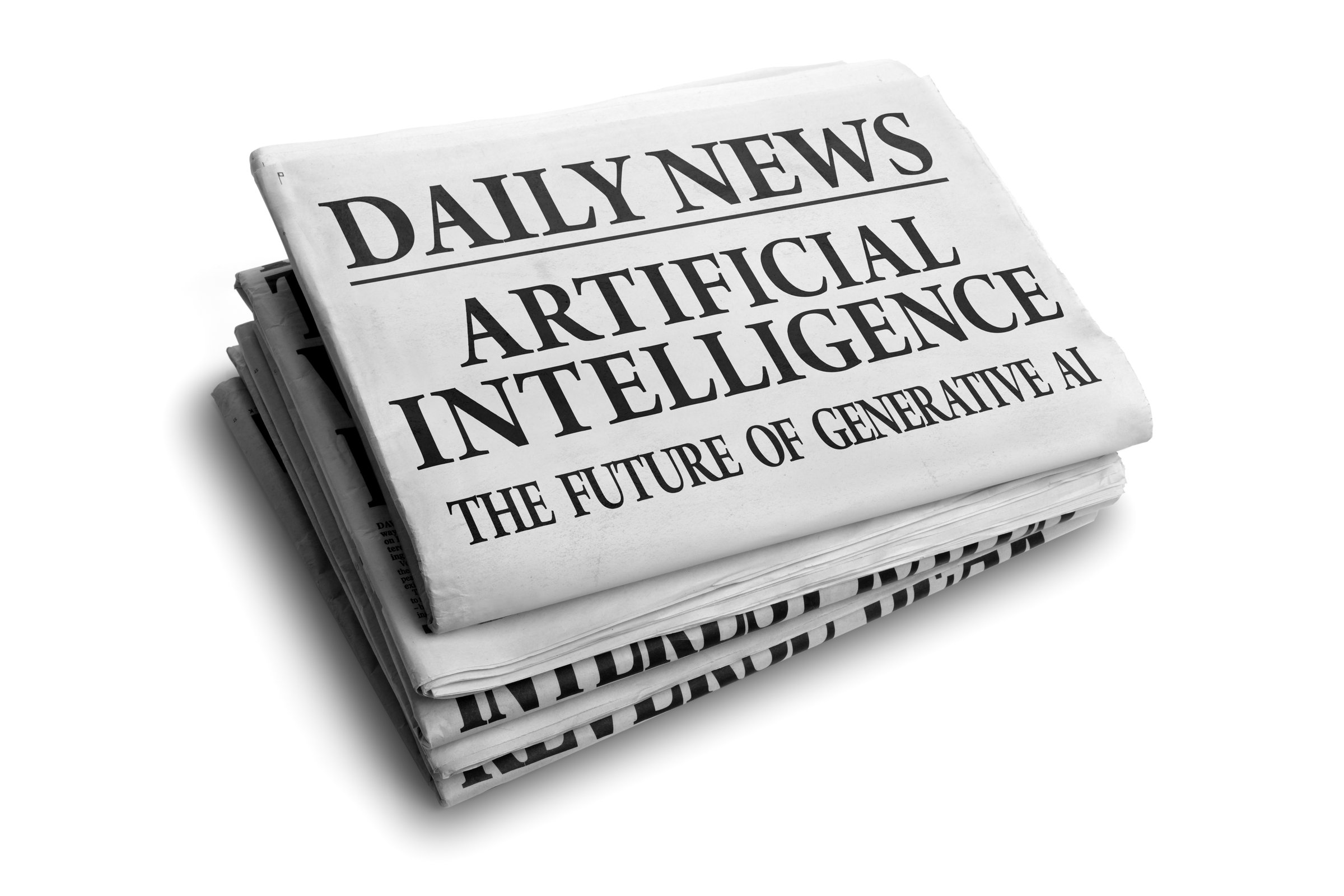 Artificial Intelligence the future of generative ai daily news newspaper headline