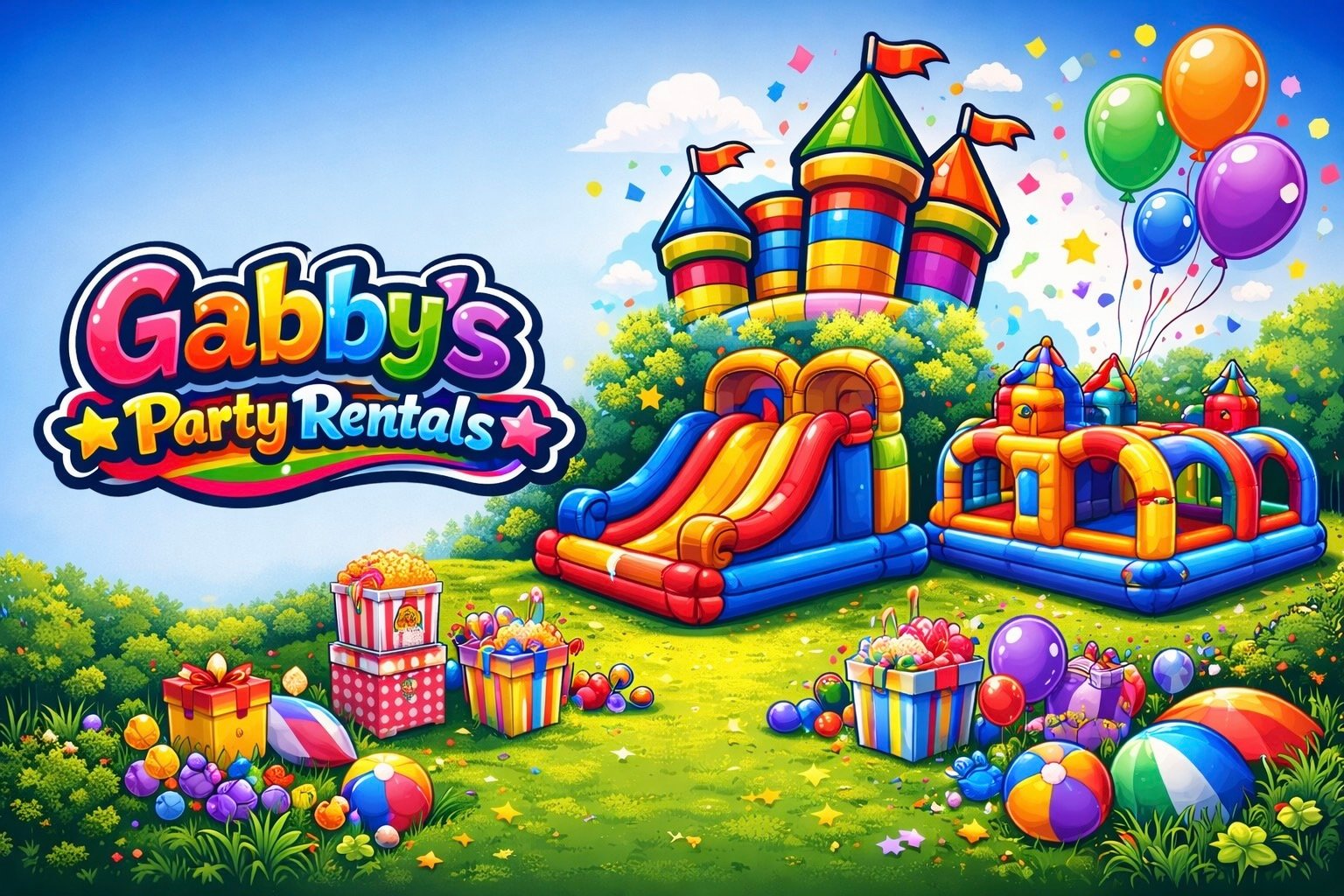 Gabby's Party Rentals bounce house and inflatables