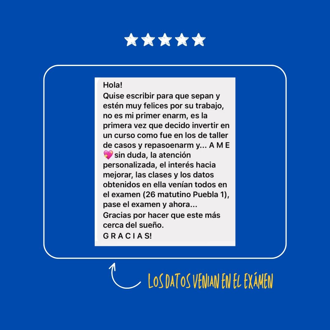 Testimonio de alumna de Repaso ENARM