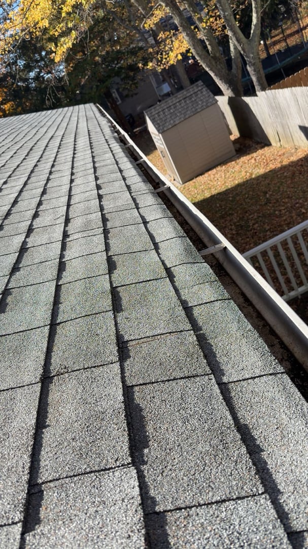 Pressure washing result