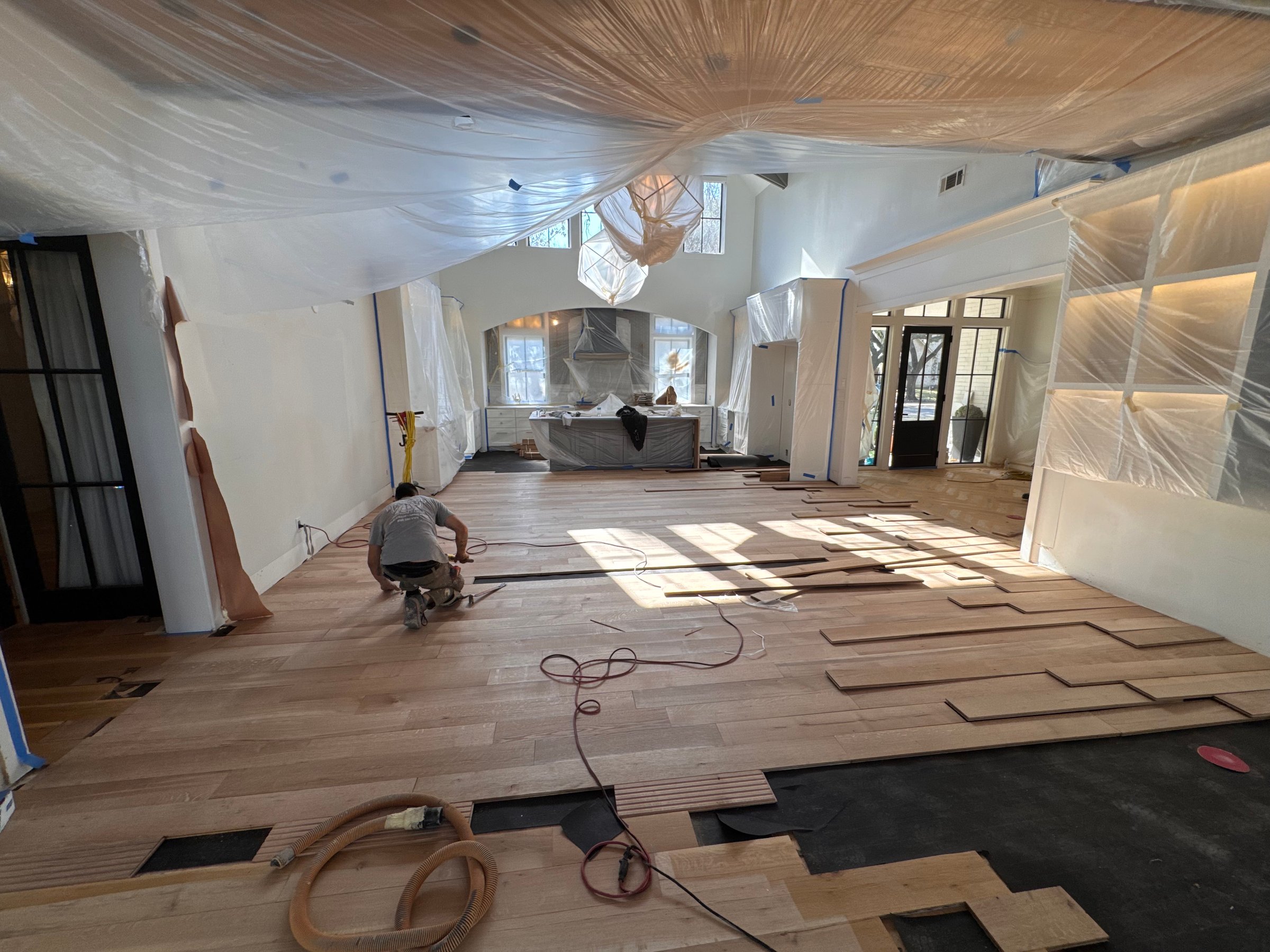 Engineered wood floor