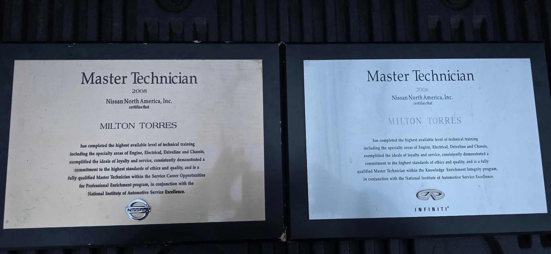 Our Certifications and Plaques