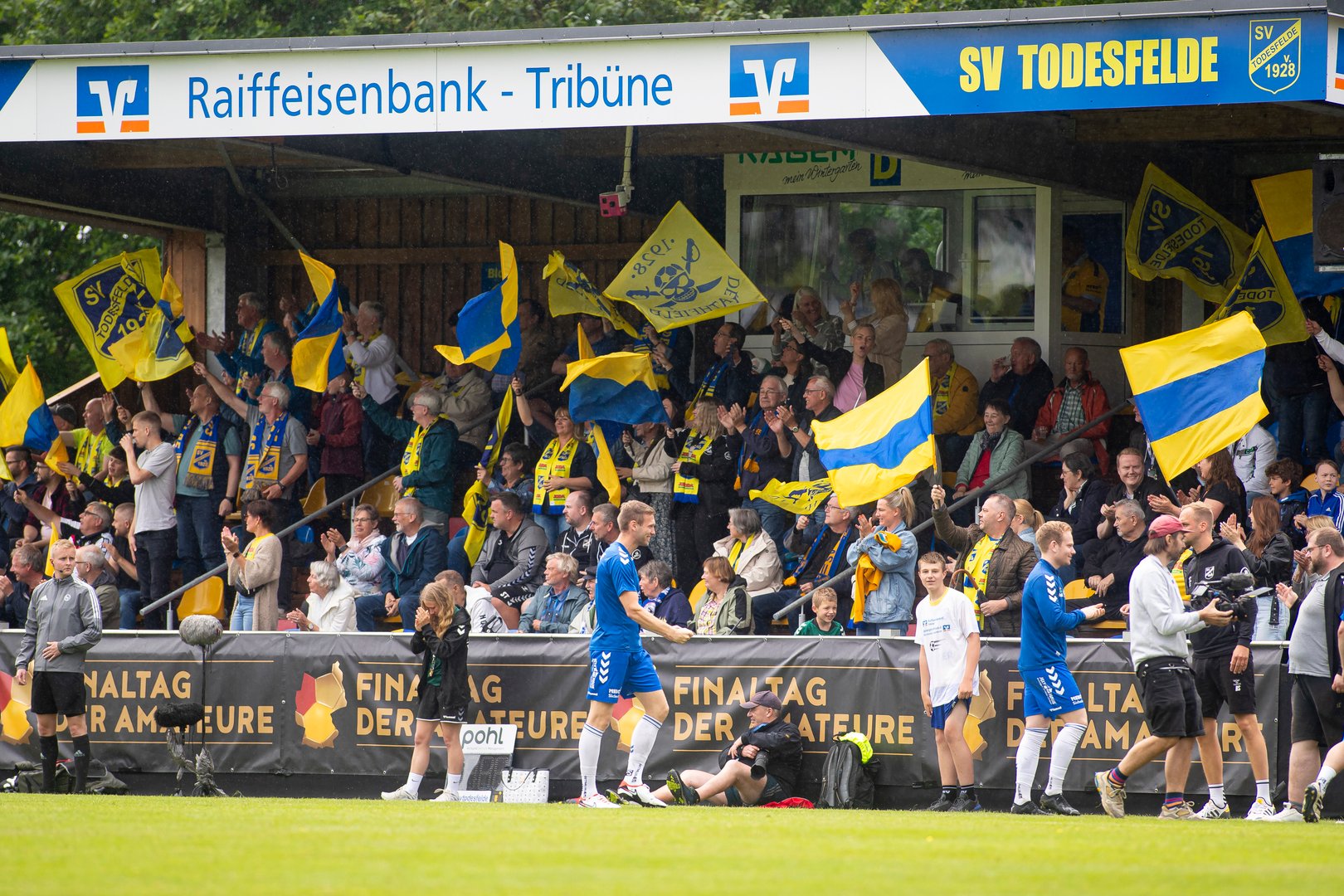 SV Todesfelde Haupttribüne JODA-Sportpark - Raiffeisenbank Tribüne Regionalliga