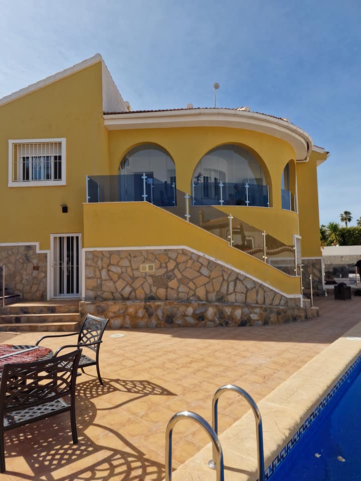 After glass balustrades installation