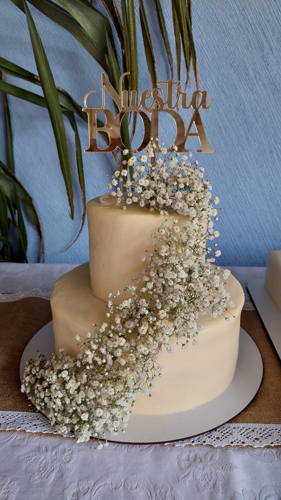 Pastel de dos pisos elegante Pastelería Cinco20