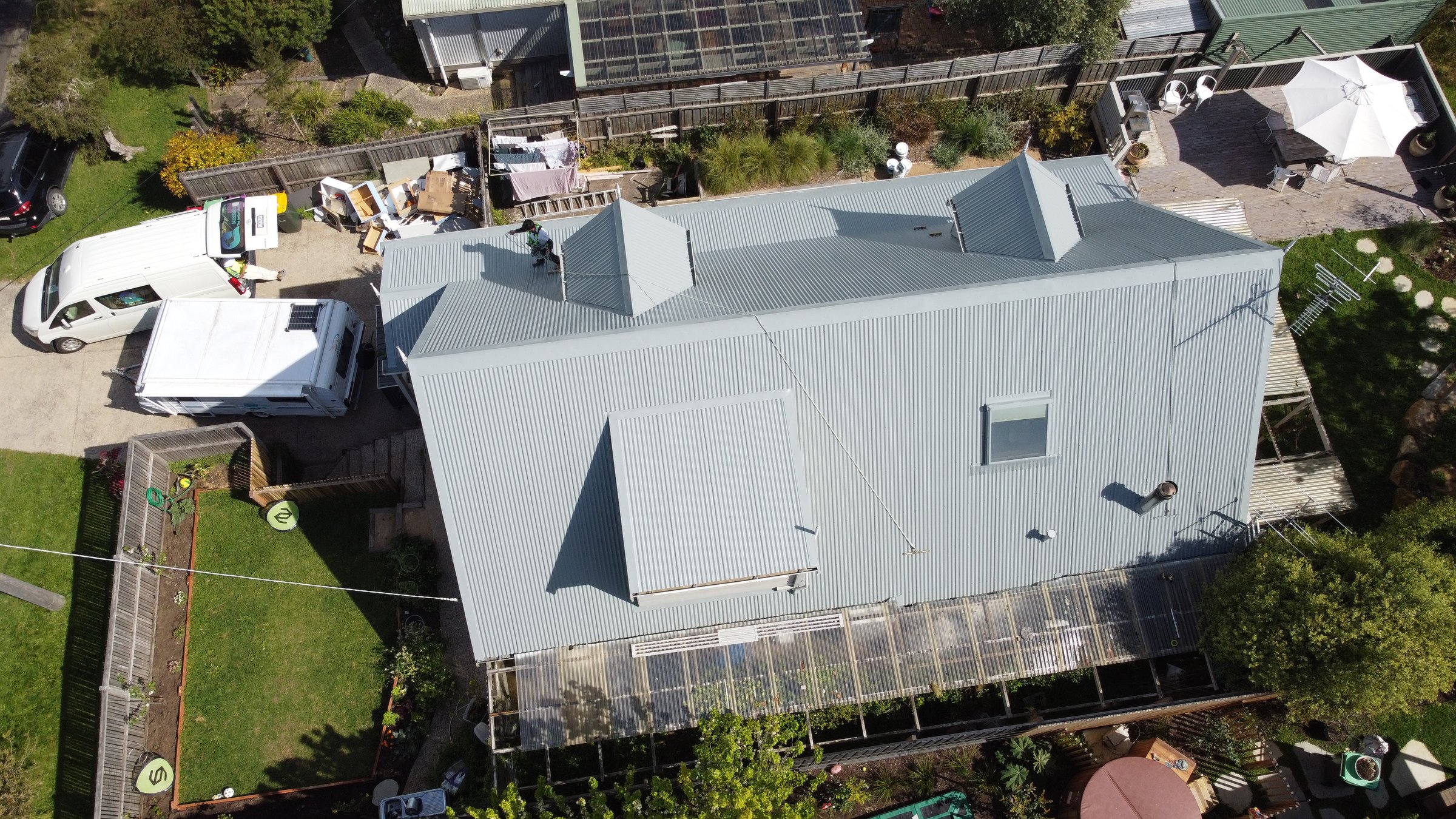 Quality Painting Group roof restoration project showing professional results