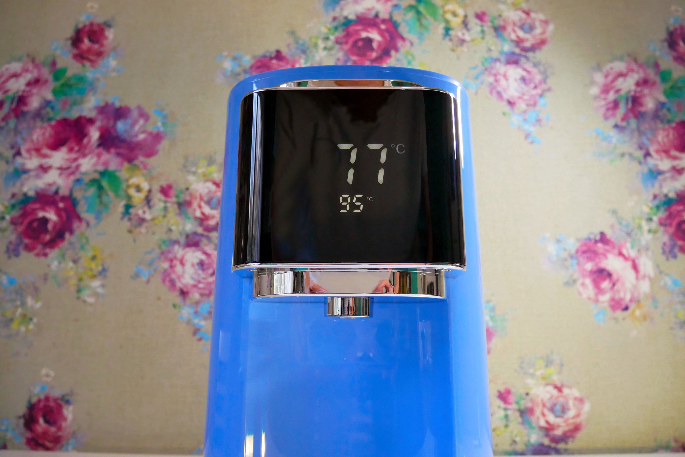 The thermopot is in the kitchen. Details and close-up of the thermopot