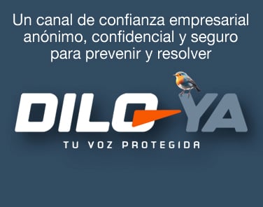 Logo for Dilo-Ya, featuring a bird, promoting an anonymous, confidential, secure business trust channel for resolution.