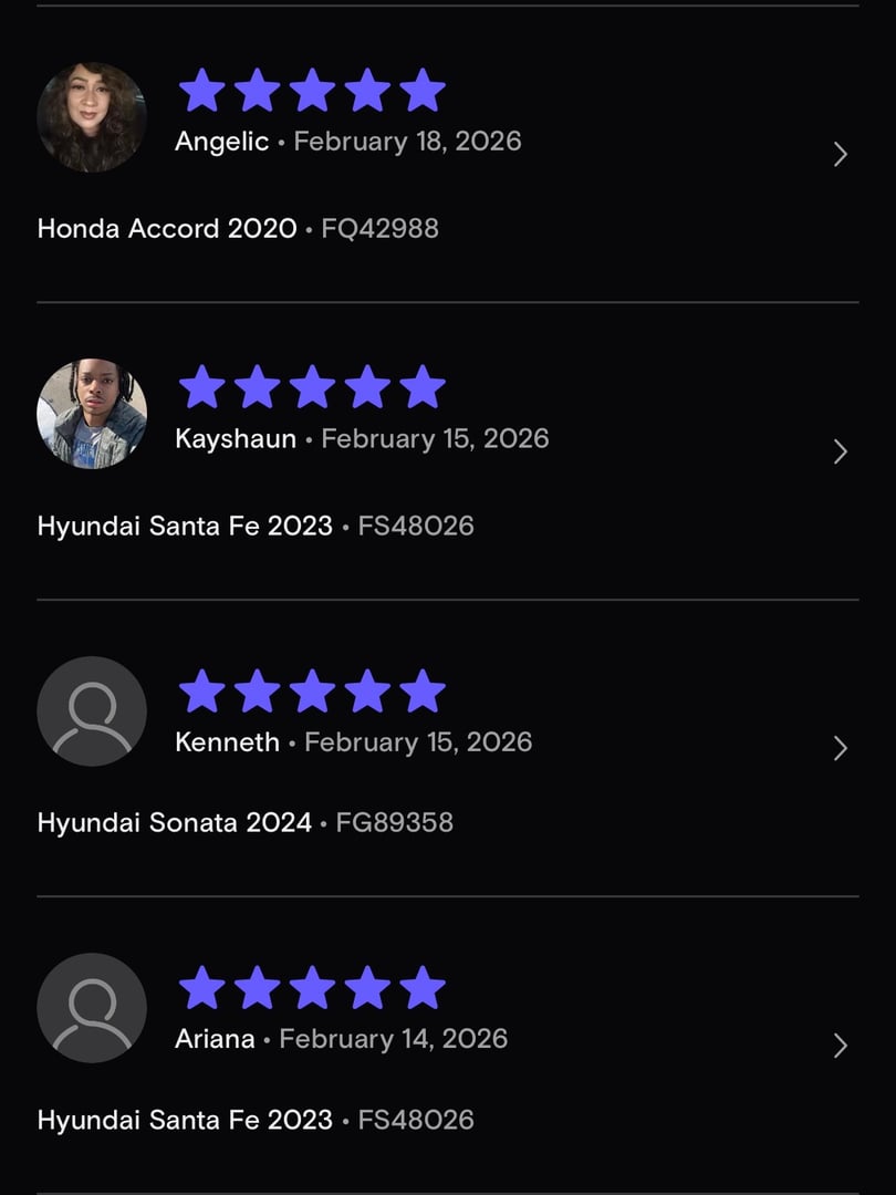 Turo Review - Guest feedback