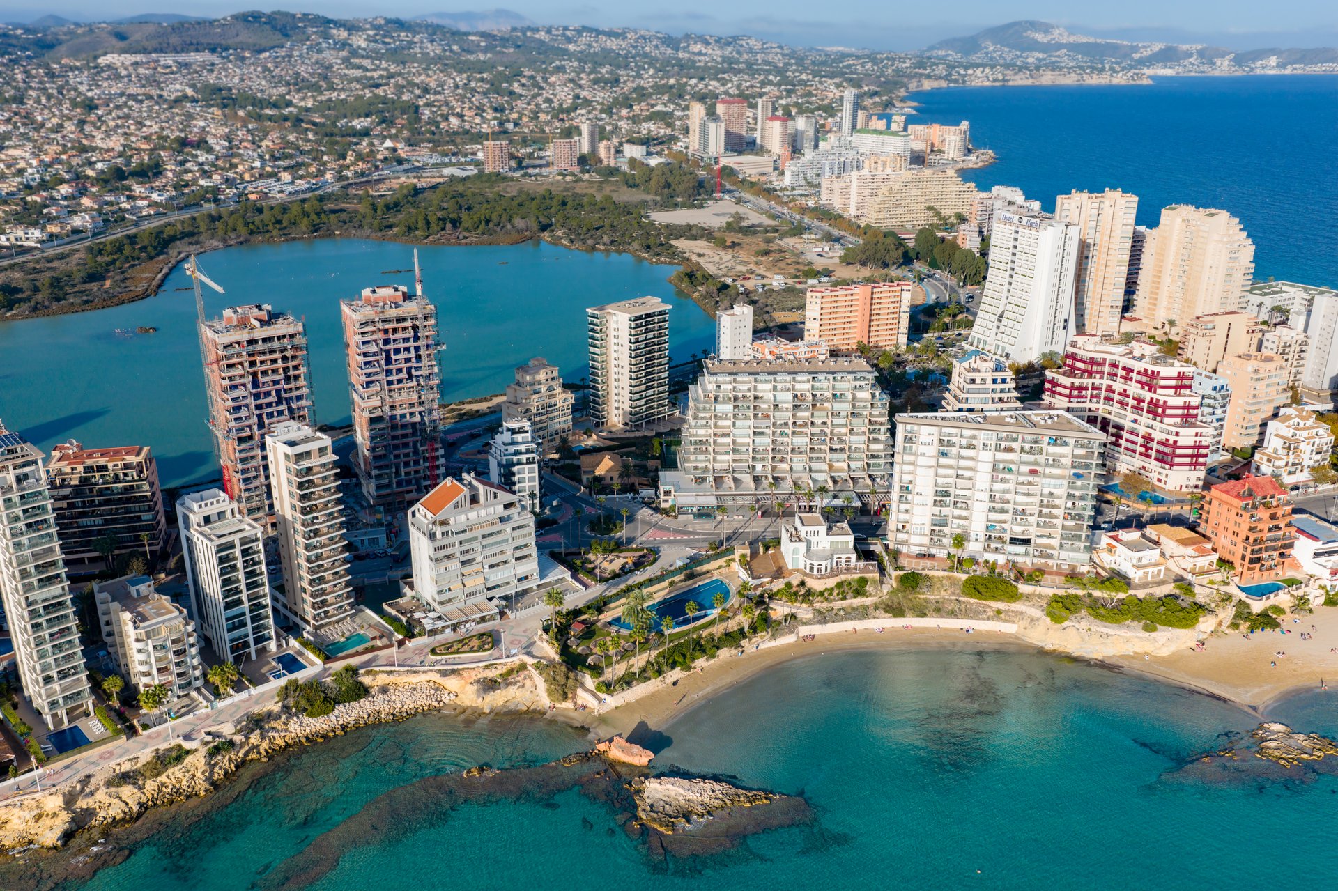 e Extensive Condos, Villas, and Prime Real Estate by the Majestic Peñón de Ifach on the Mediterranean Coast of calp, Spain