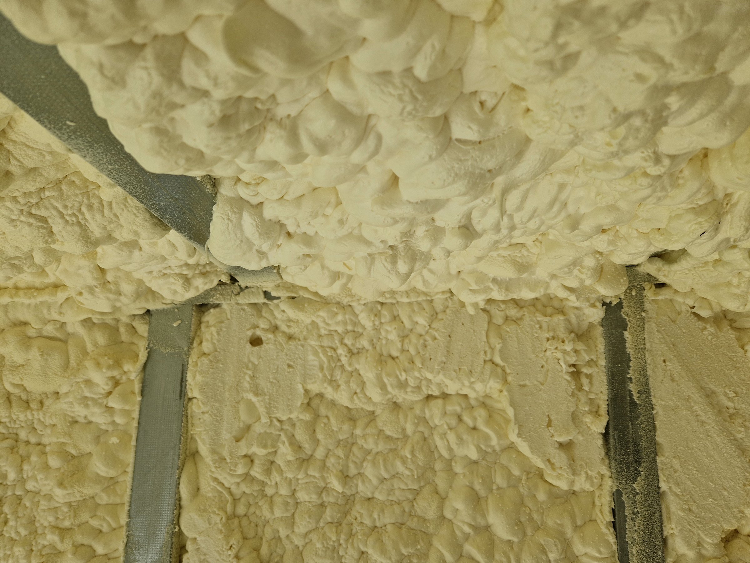 Installation of polyurethane foam insulation through pipe through gun