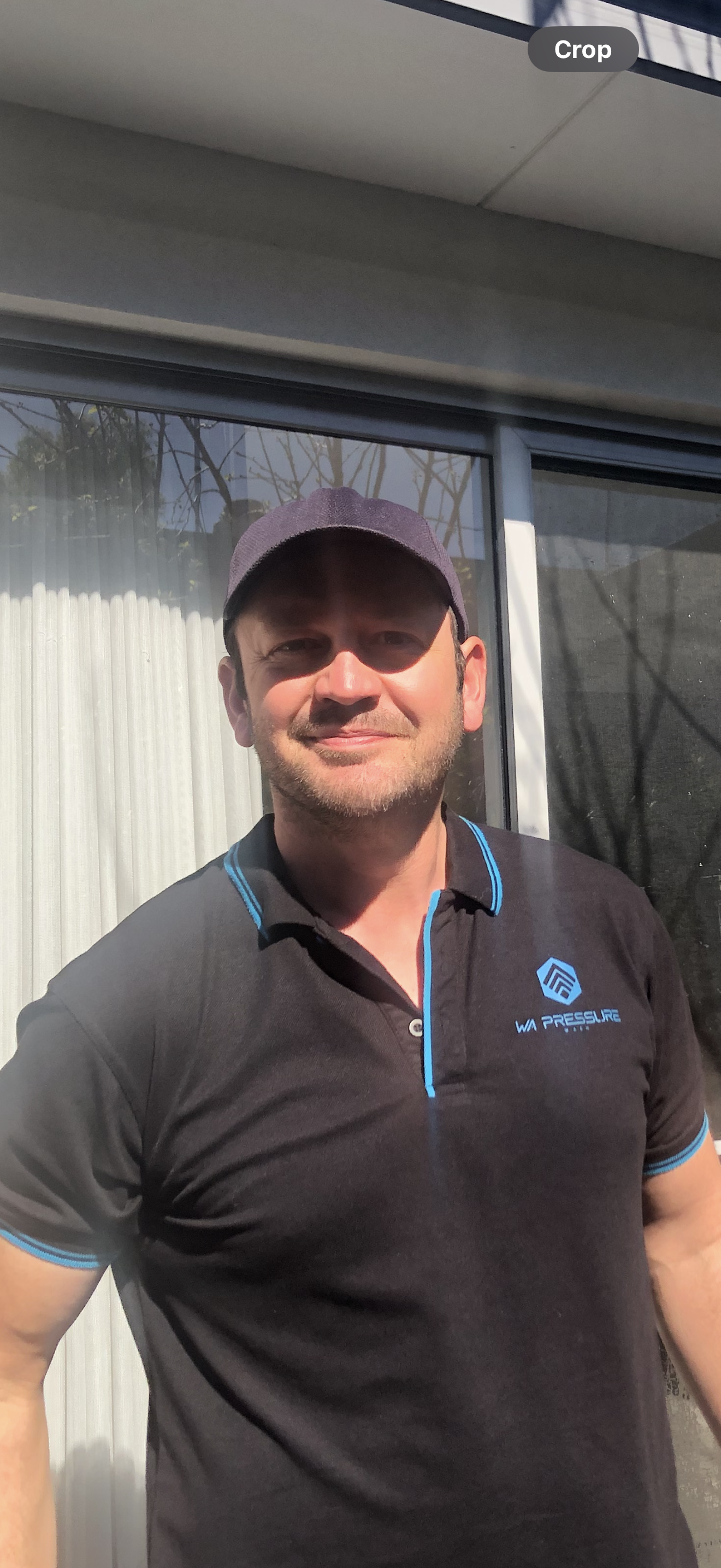 Al standing proudly with pressure washing equipment